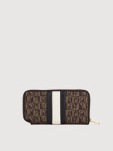 Eugenia Monogram Zipper Long Wallet