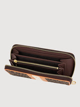 Eugenia Monogram Zipper Long Wallet