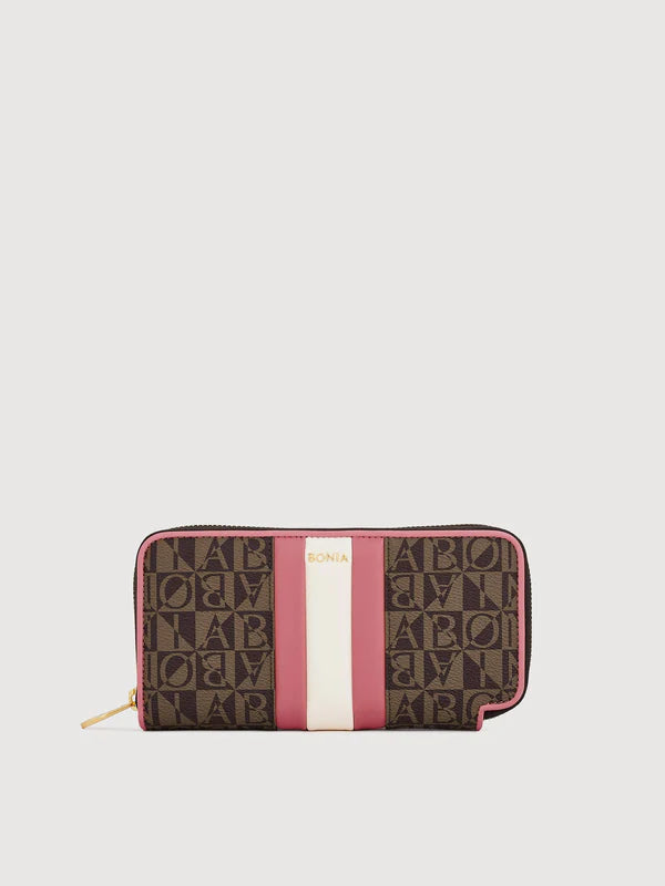 Eugenia Monogram Zipper Long Wallet