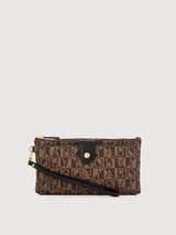 Adriana Monogram Large Zipper Long Wallet