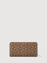 Angela Monogram Long Zipper Wallet