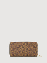 Angela Monogram Long Zipper Wallet