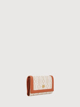 La Luna Monogram 3 Fold Short Wallet