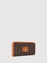 La Luna Monogram Zipper Long Wallet