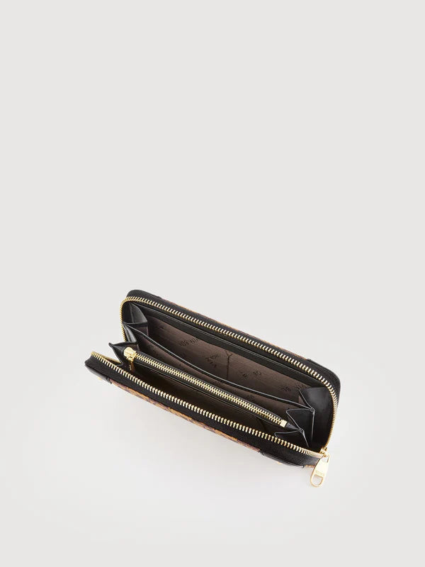 Lita Monogram Long Zipper Wallet