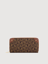 Lita Monogram Long Zipper Wallet