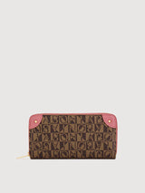 Lita Monogram Long Zipper Wallet