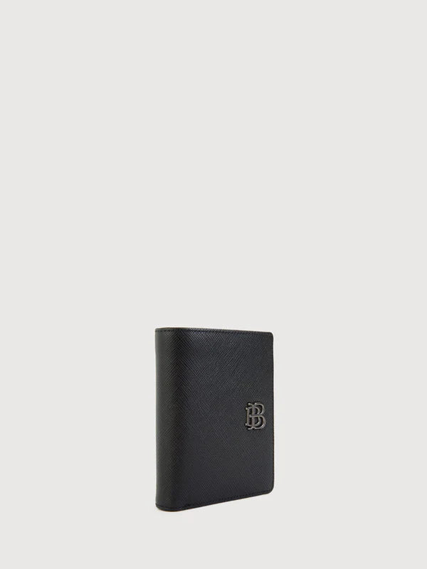 Matteo Vertical Cards 3 Fold Short Wallet with Coin Compartment