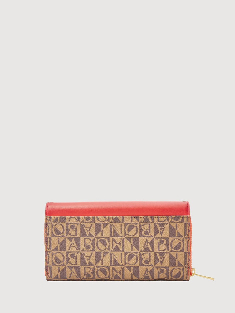 Milne Monogram 2 Fold Long Wallet