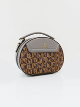Estela Monogram Rounded Satchel