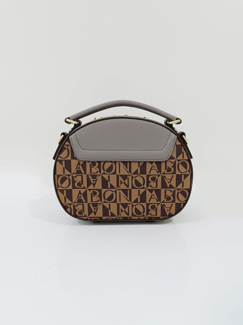 Estela Monogram Rounded Satchel