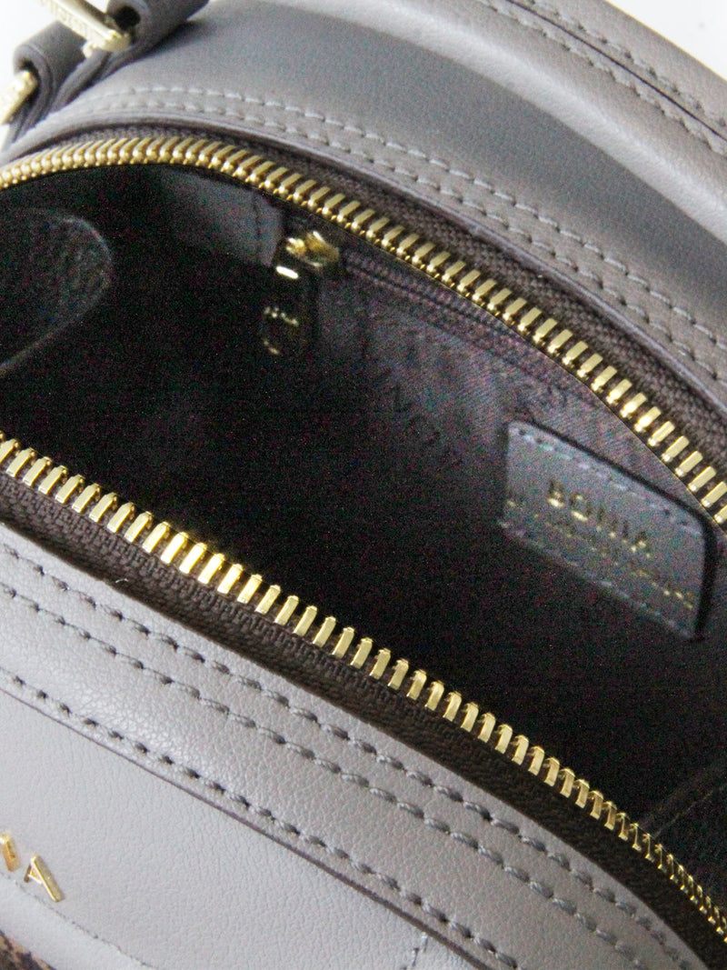 Estela Monogram Rounded Satchel