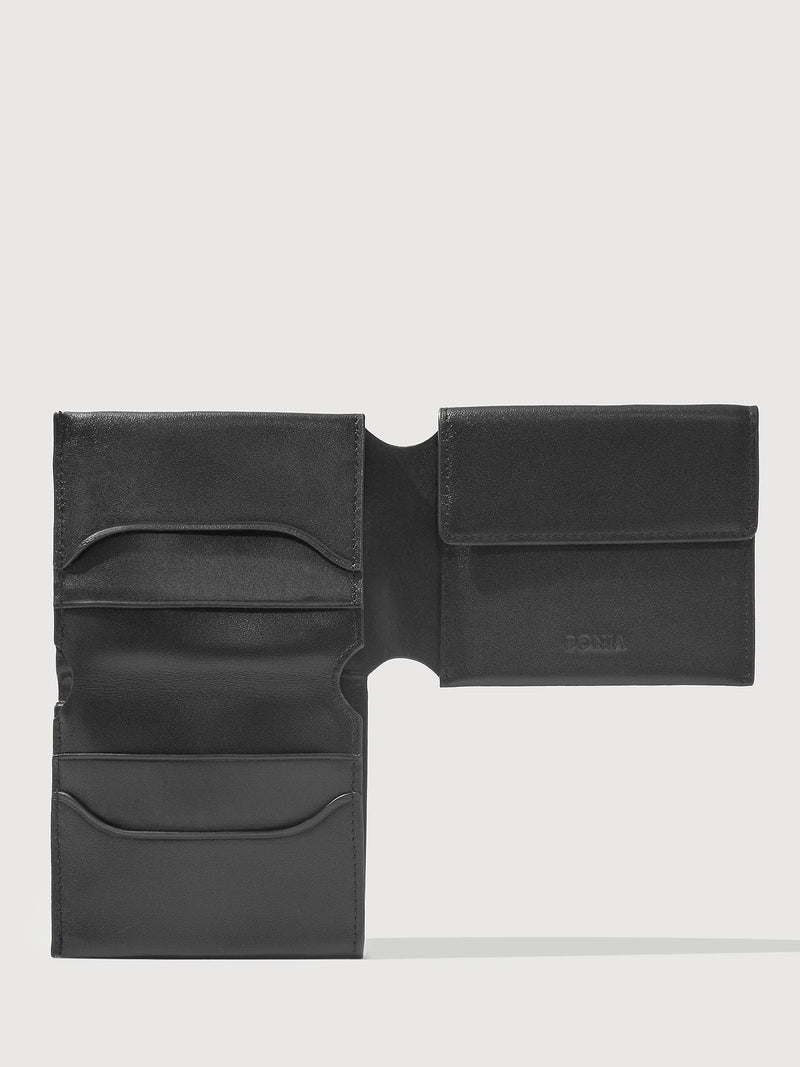 Brogued Flap Three Fold Wallet V