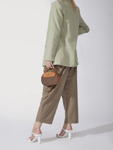 Estela Monogram Rounded Satchel
