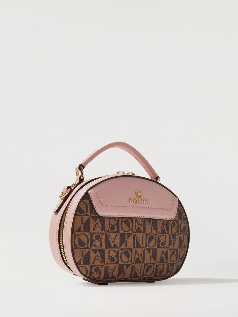 Estela Monogram Rounded Satchel