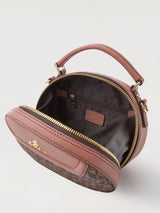 Estela Monogram Rounded Satchel