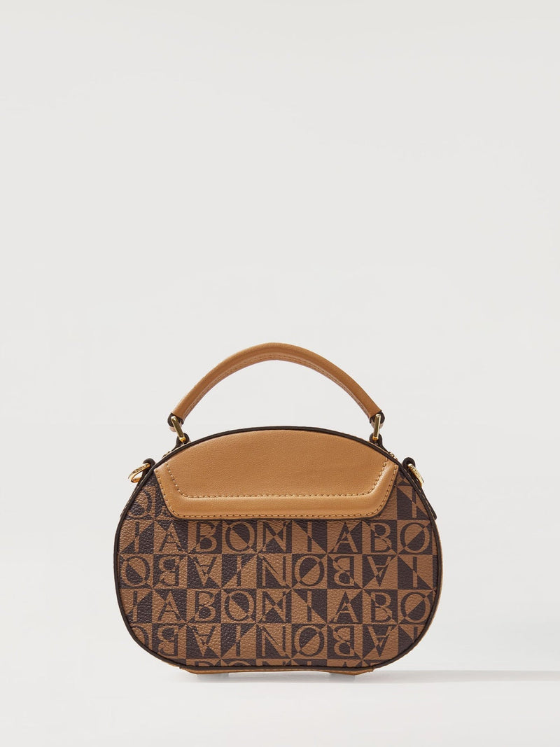 Estela Monogram Rounded Satchel