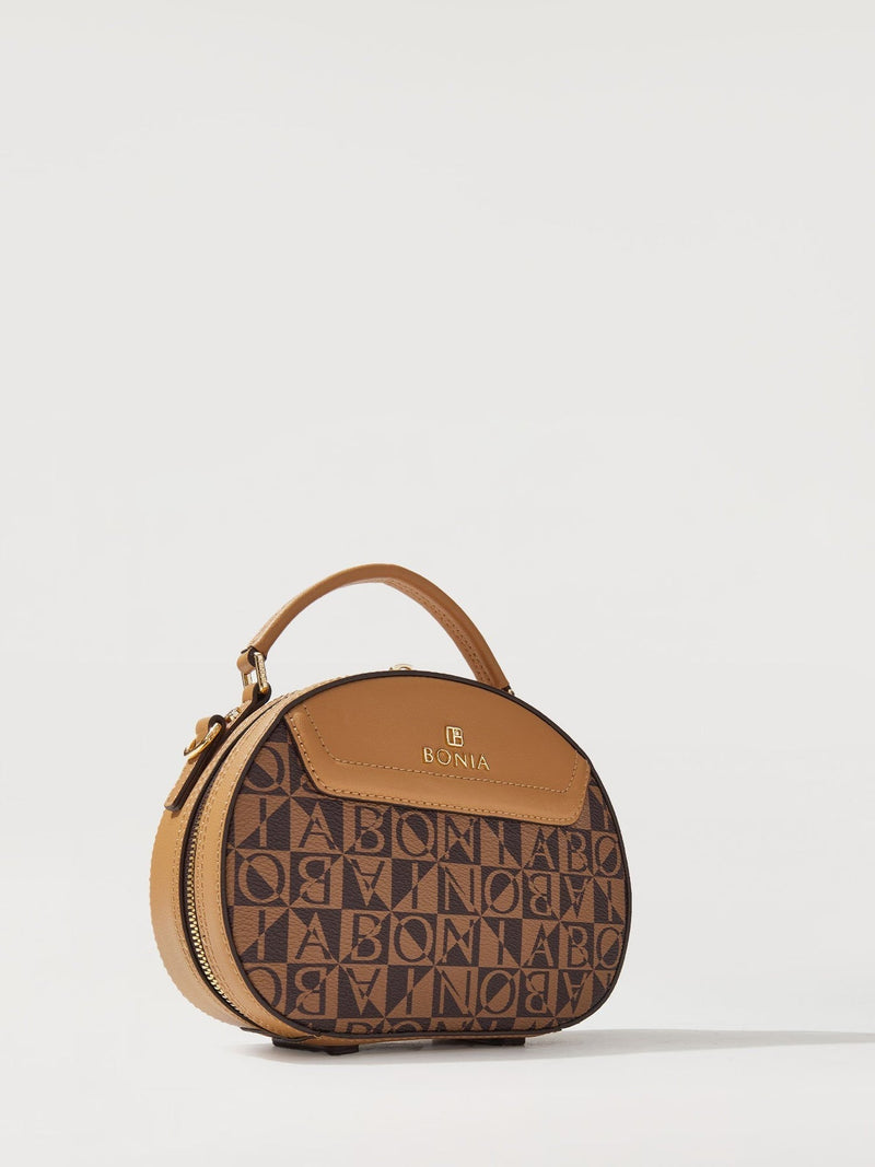 Estela Monogram Rounded Satchel