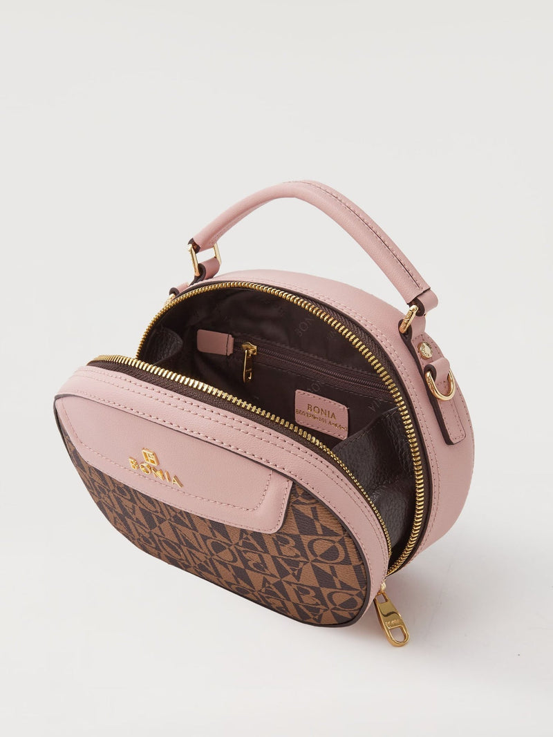 Estela Monogram Rounded Satchel