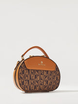 Estela Monogram Rounded Satchel