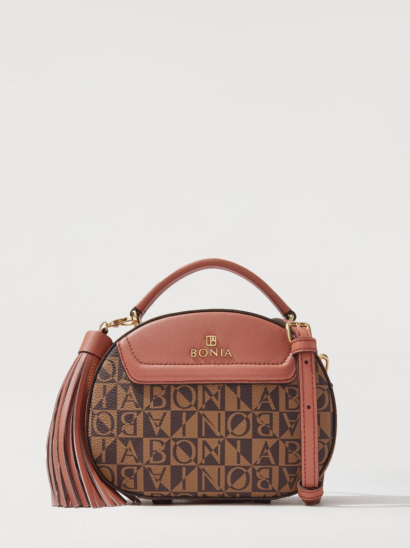 Estela Monogram Rounded Satchel