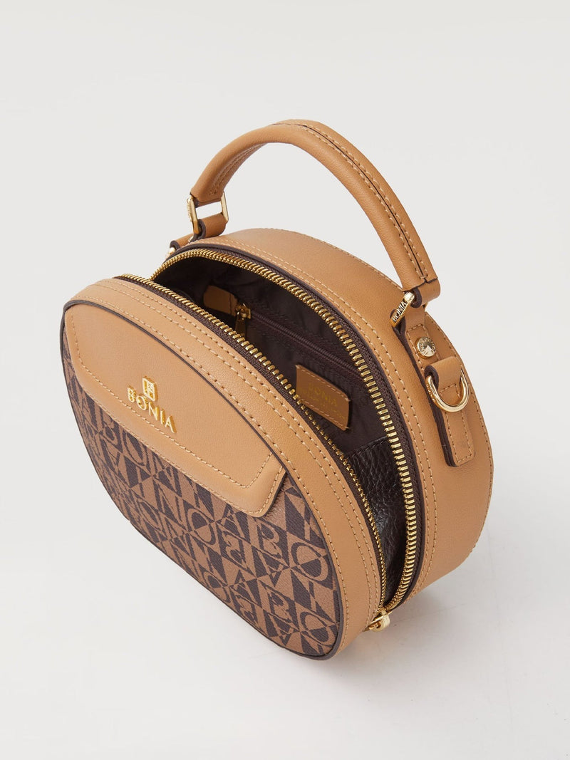 Estela Monogram Rounded Satchel