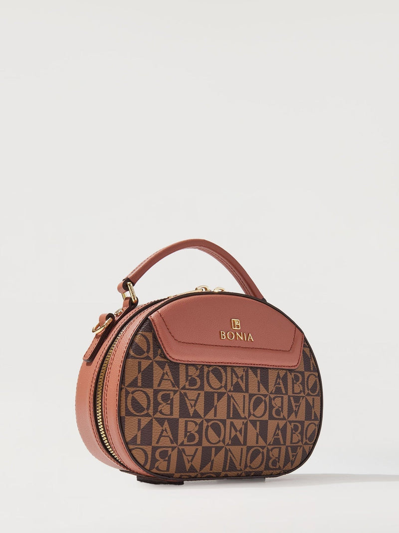 Estela Monogram Rounded Satchel