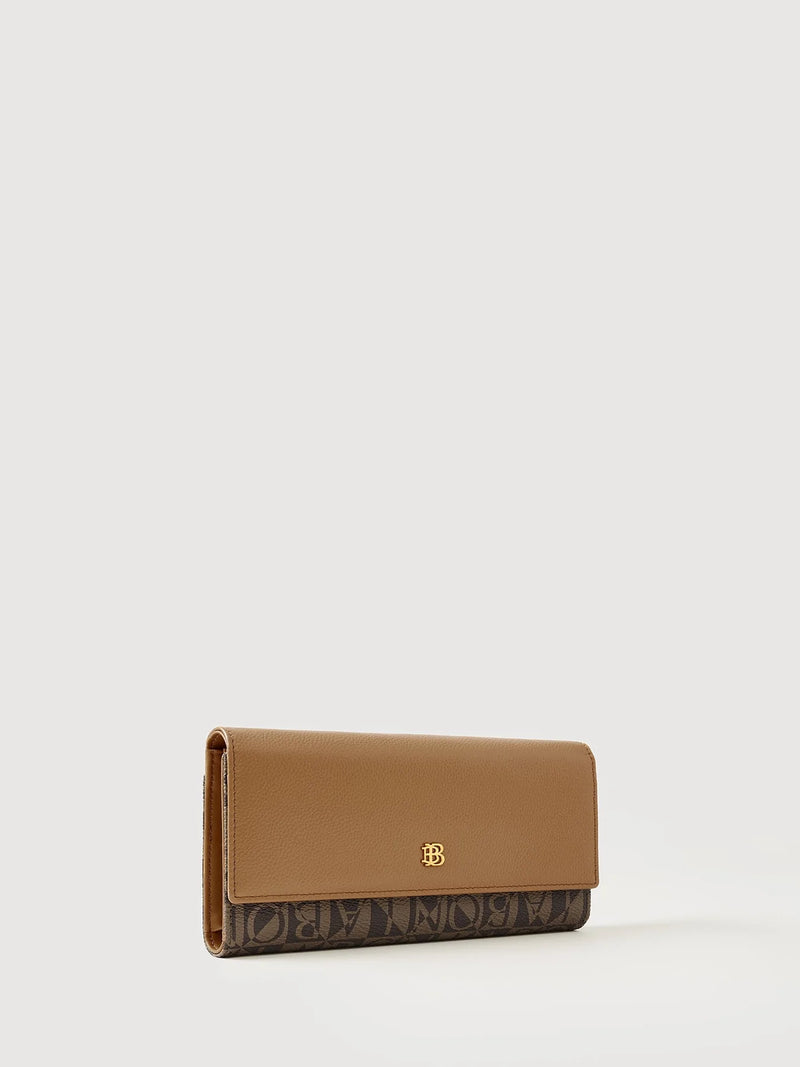 Lydia Monogram Long 3 Fold Wallet