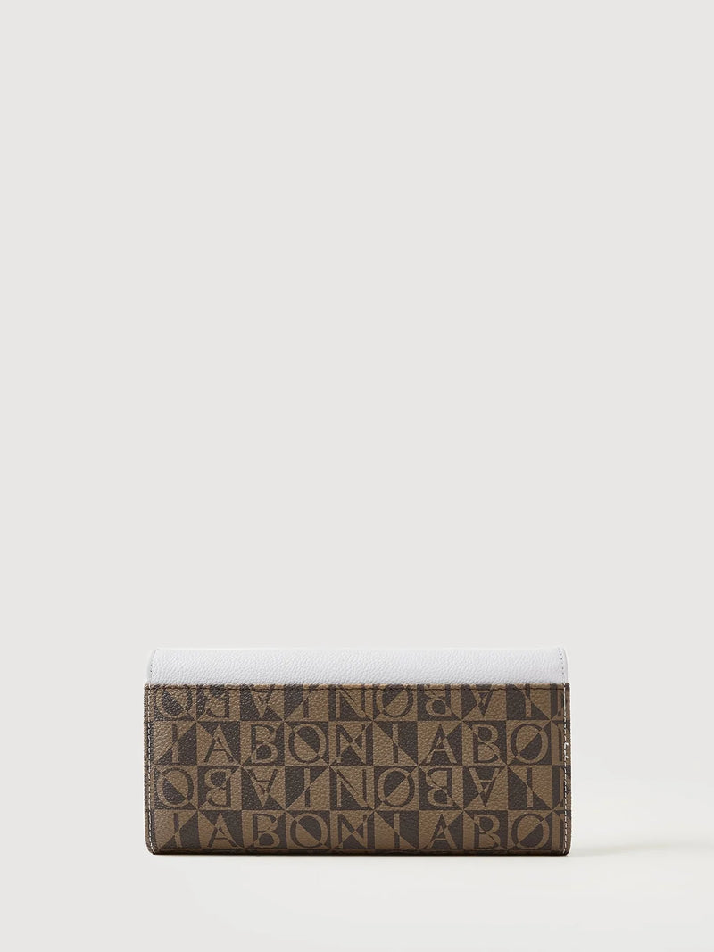 Lydia Monogram Long 3 Fold Wallet
