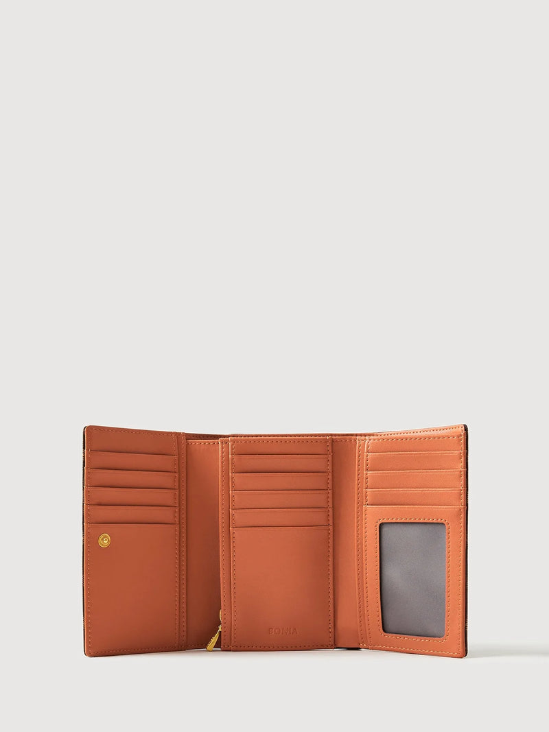 La Luna Monogram 3 Fold Short Wallet