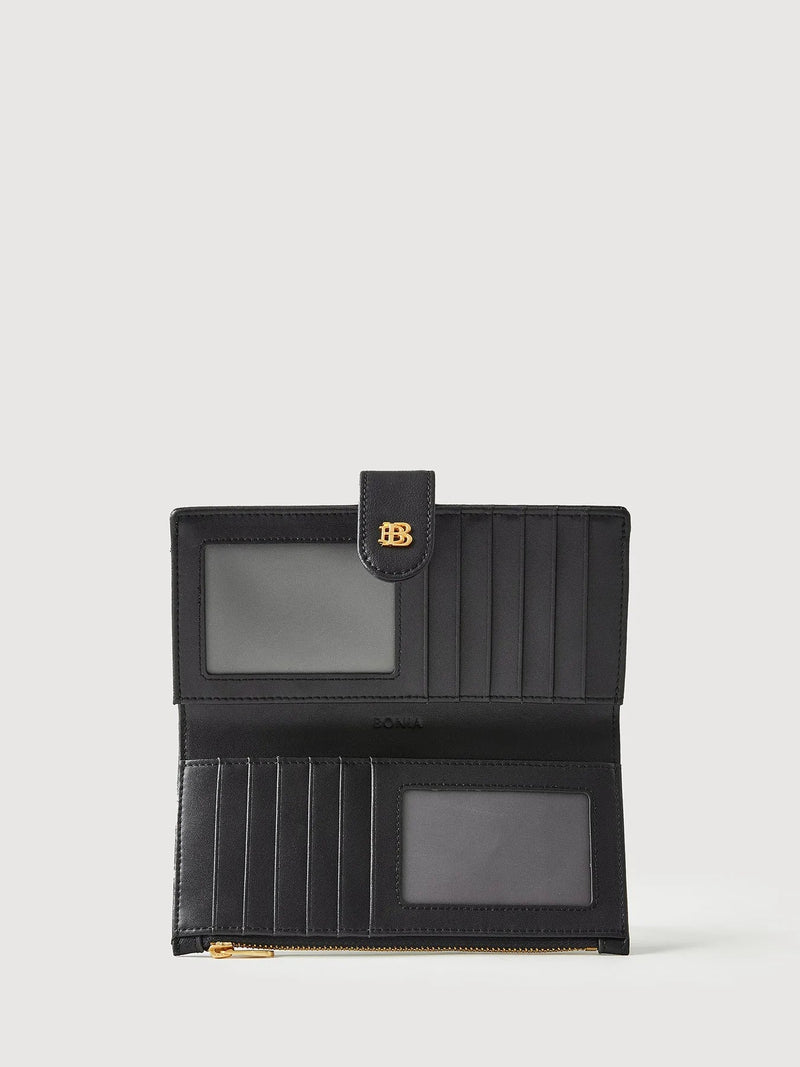 Sylvie 2 Fold Long Zipper Wallet